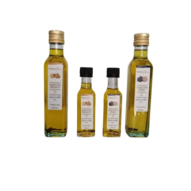 OLIO EXTRA VERGINE DI OLIVA CON SCAGLIE DI TARTUFO